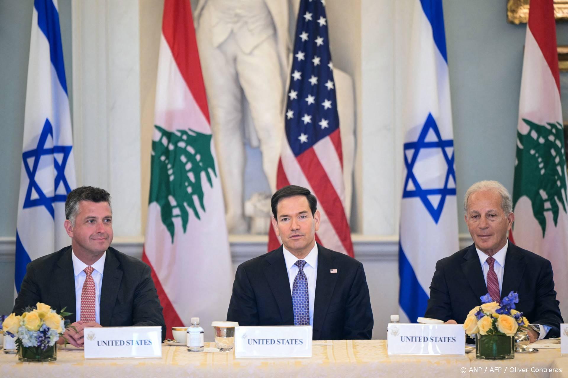 Israël en Libanon houden zeldzaam direct overleg in VS