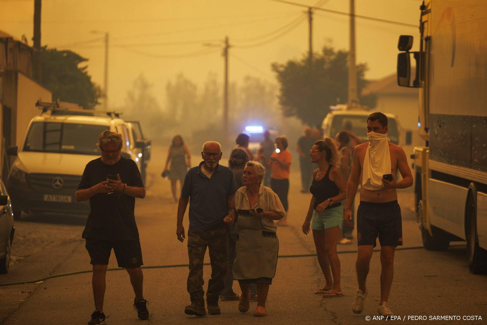 Evacuaties in Portugal om zich snel verspreidende natuurbrand