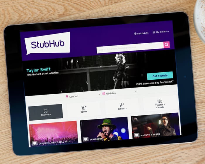 StubHub UK fined almost £900,000 over ‘hidden’ ticket fees