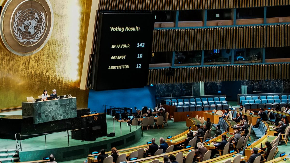 India votes in favour of UNGA resolution on Palestine endorsing two-state solution