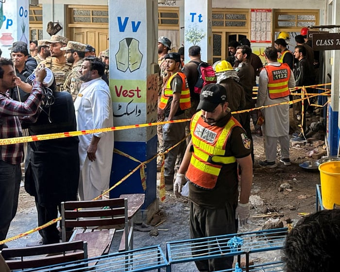Pakistan school roof collapse kills at least 34 children and teacher