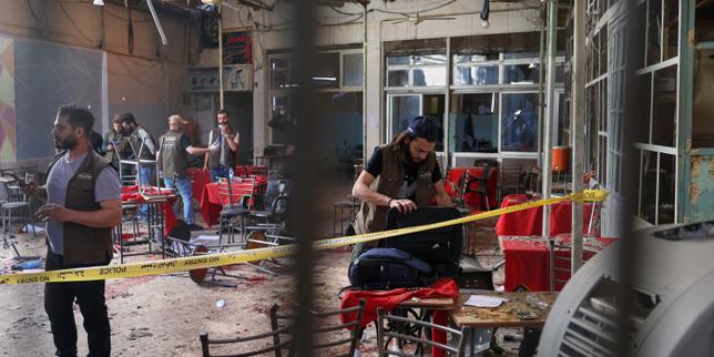 Explosive device kills at least 4 people in Damascus café