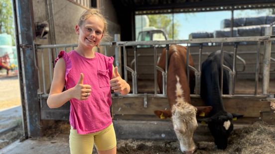 Boerin Sanne (11) uit Vegelinsoord gaat viraal op social media: "Vind ik heel mooi"