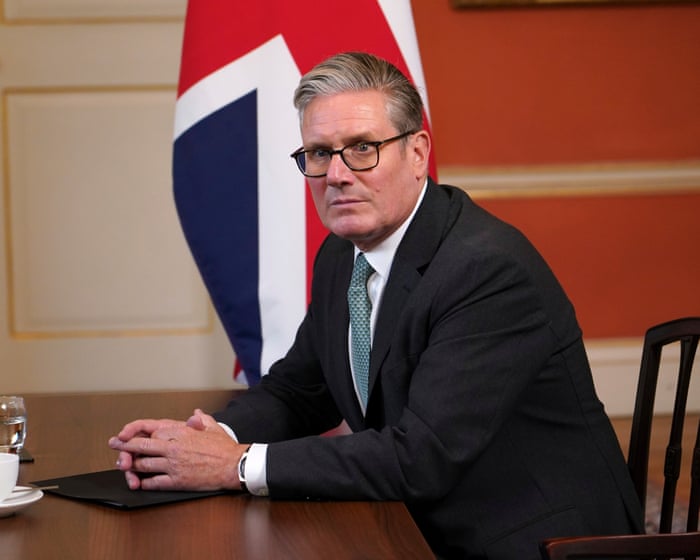 Britain will ‘never surrender flag’ to far-right protesters, Starmer says