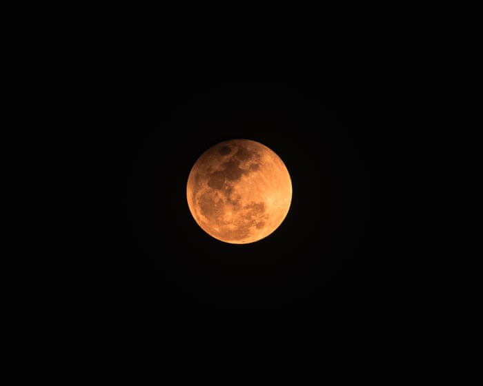 Near total lunar eclipse will be seen from North and South America Thursday night