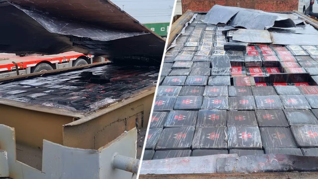 Zo werden duizenden kilo's cocaïne in een vrachtwagen verstopt