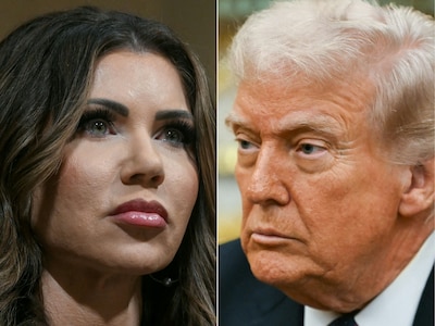 De val van minister Kristi Noem: ‘Trump kan veel hebben, maar je moet niet proberen zijn show te stelen’