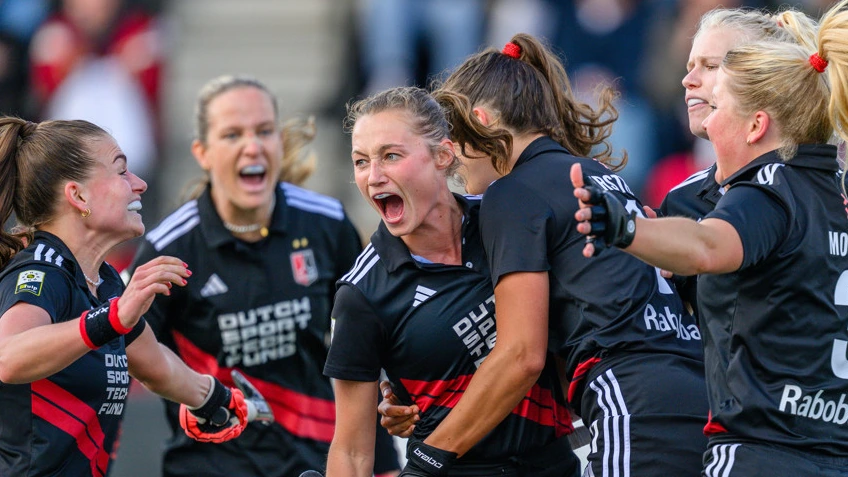 SCHC krijgt tik van Amsterdam, Kampong en Den Bosch in balans in eerste halve finale