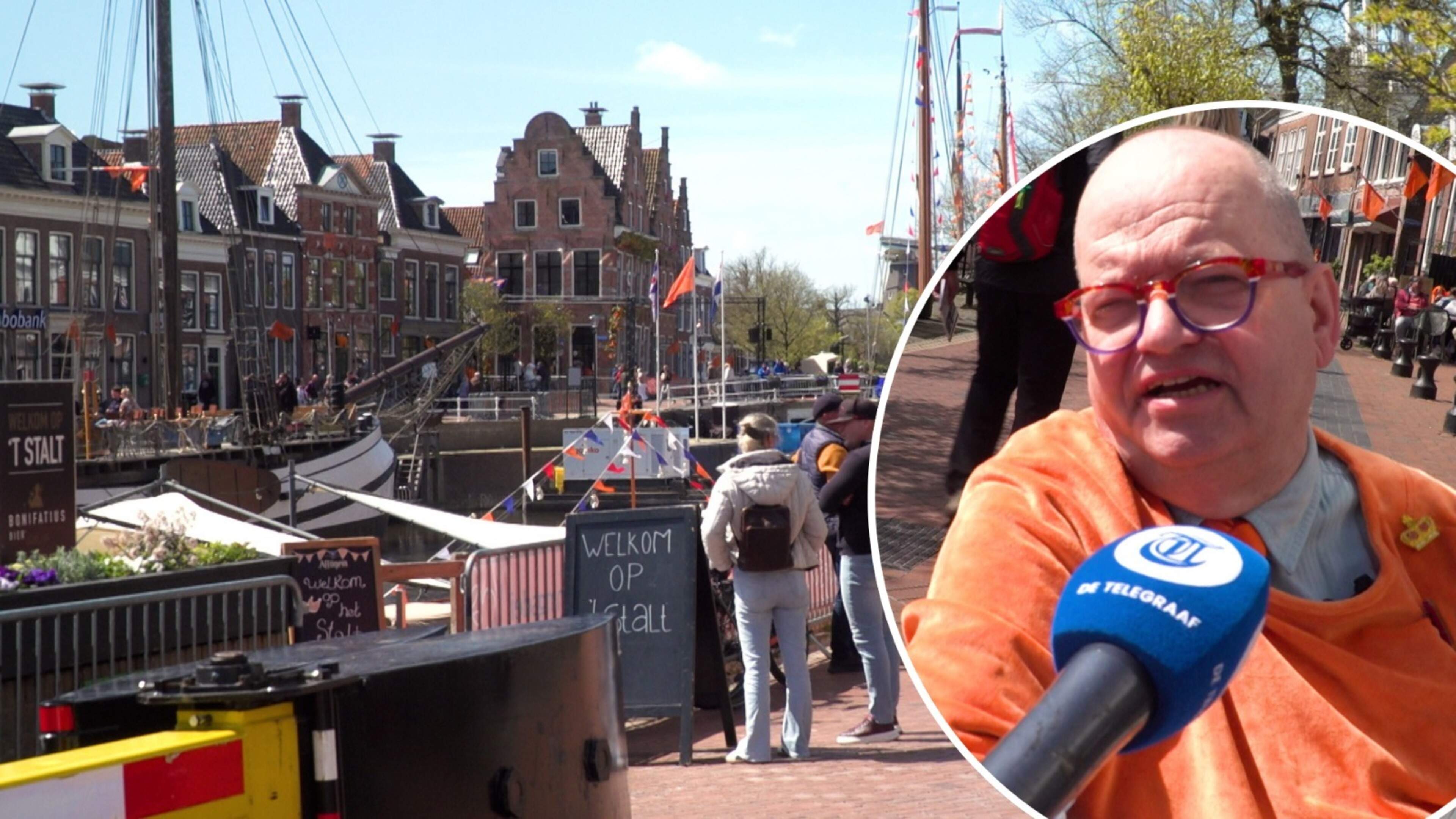 Oranjefan in Dokkum gespannen voor Koningsdag: ’Ik ga al om 5 uur ‘s ochtends de deur uit’