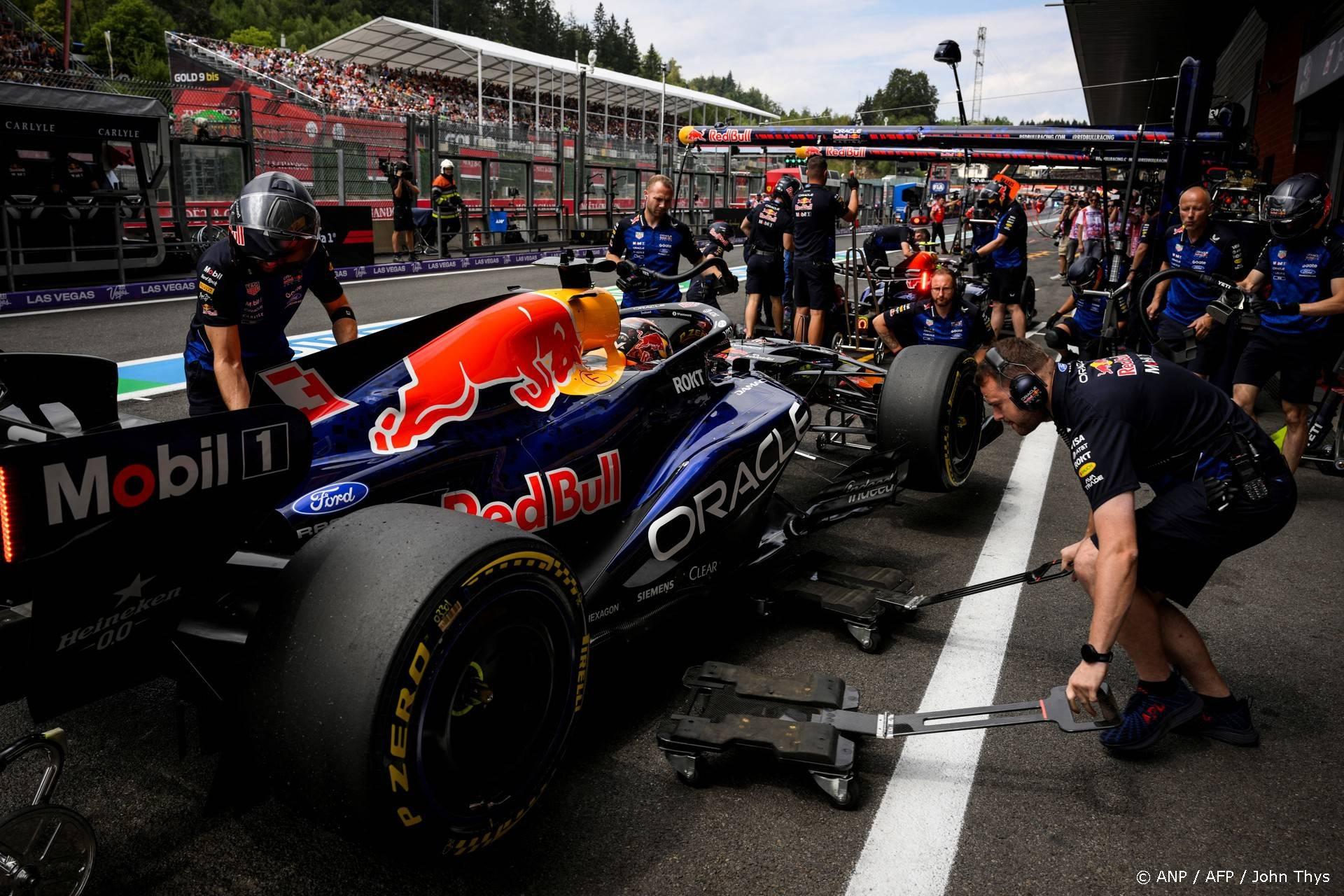 Verstappen snelste in eerste vrije training GP van België