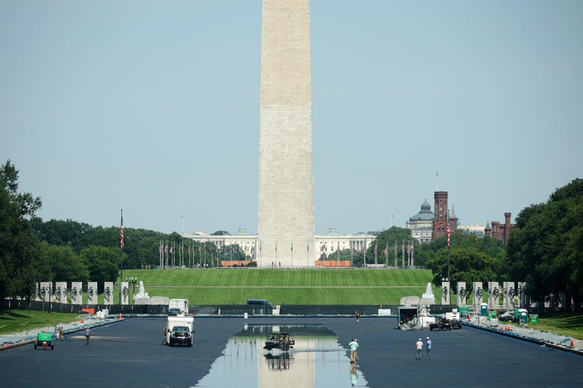 Trump says Reflecting Pool project is complete as water starts to refill the basin: ‘Looking better than ever’