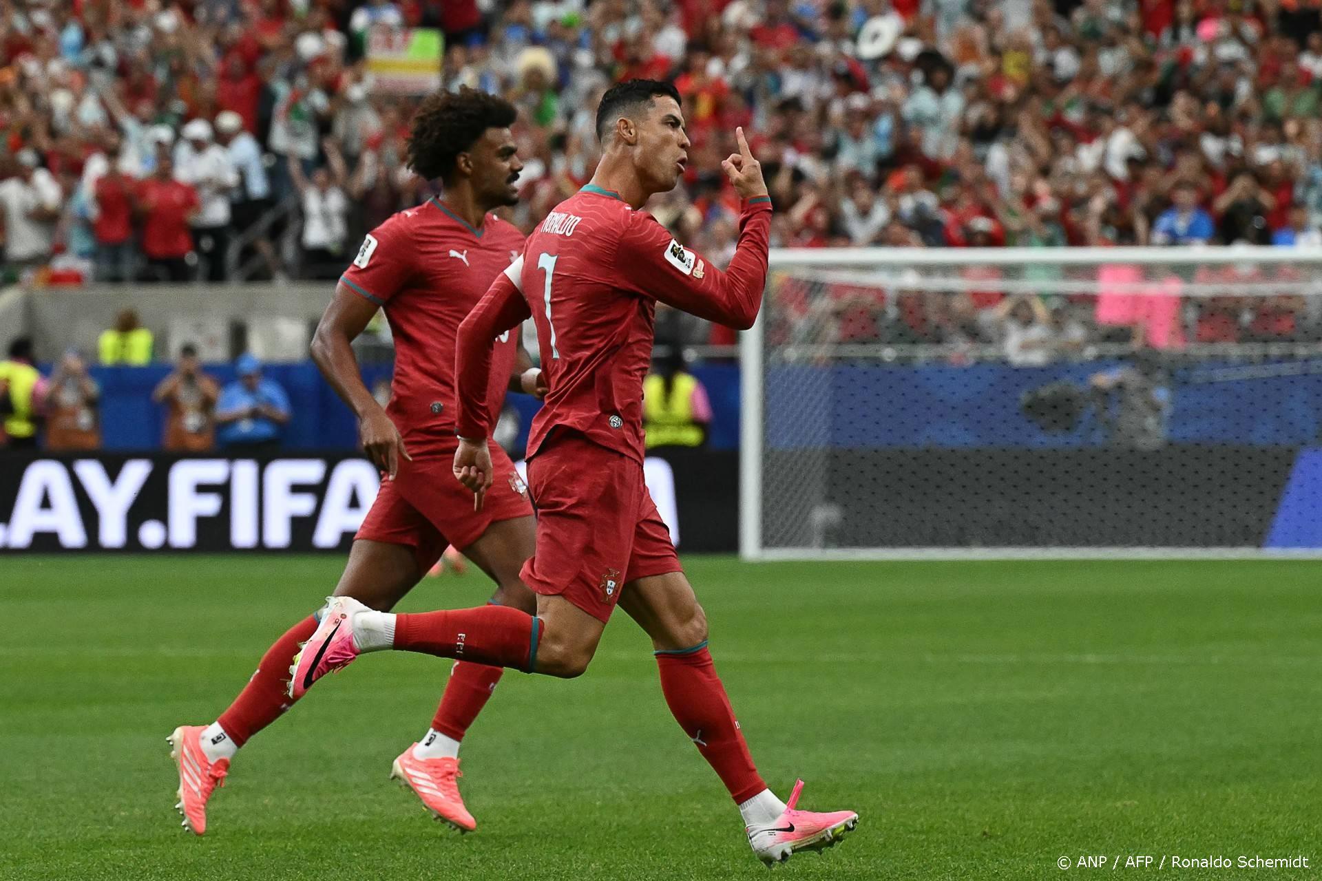 Ronaldo verbreekt record met doelpunten op zes WK’s