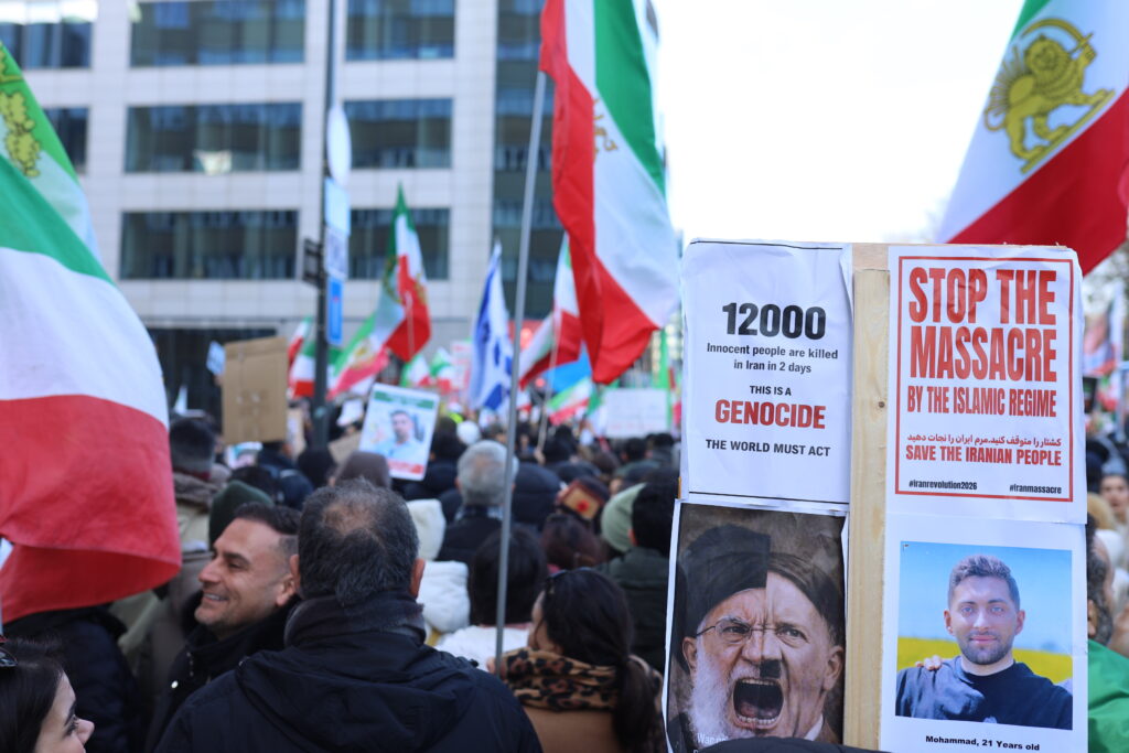 Protest in Brussels against deadly repression in Iran