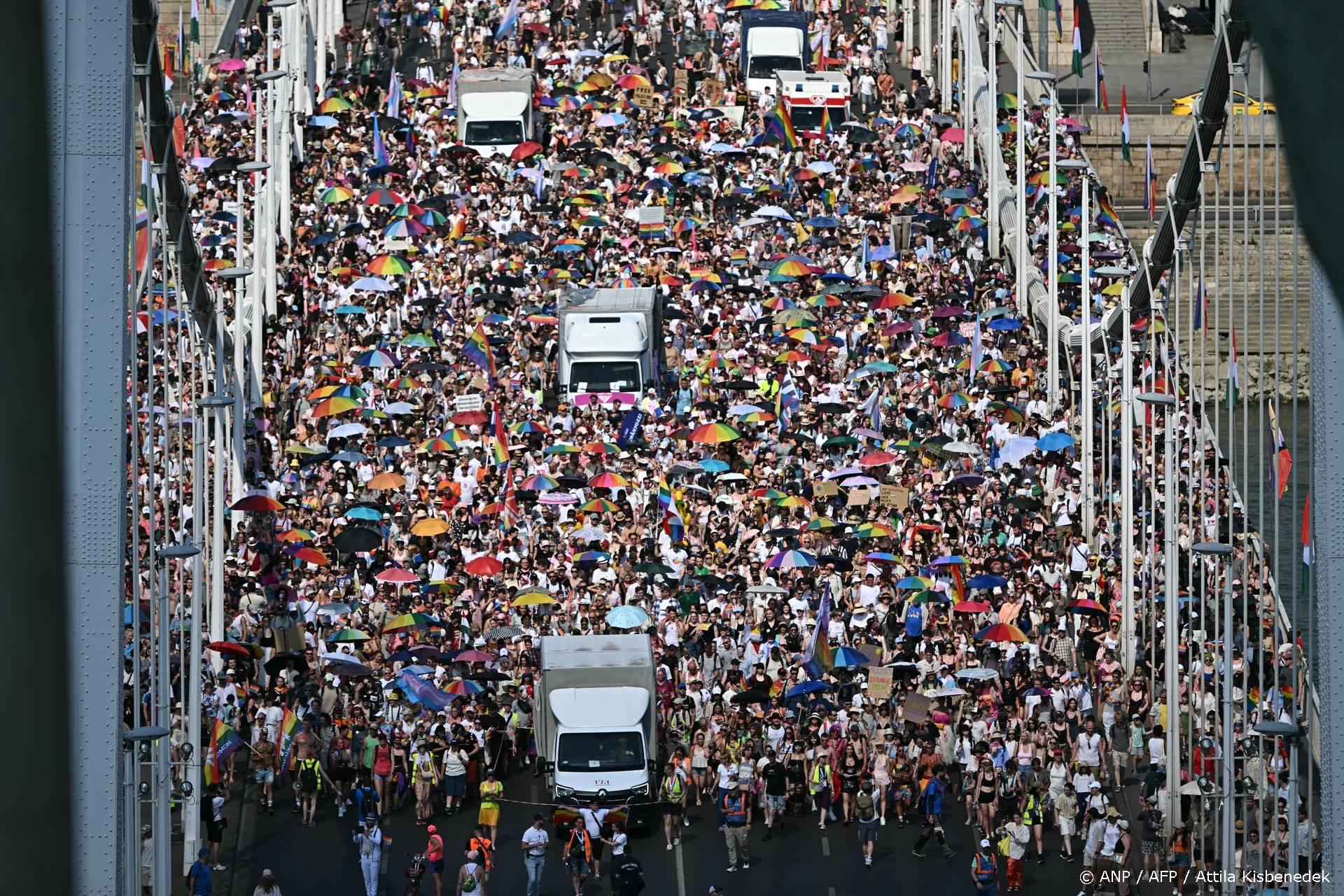 Meer dan 10.000 bij eerste Pride Boedapest sinds aftreden Orbán