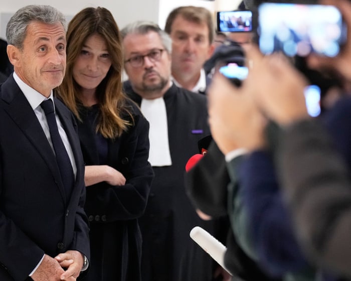 Sarkozy says he will ‘sleep in jail but with head held high’ after conviction