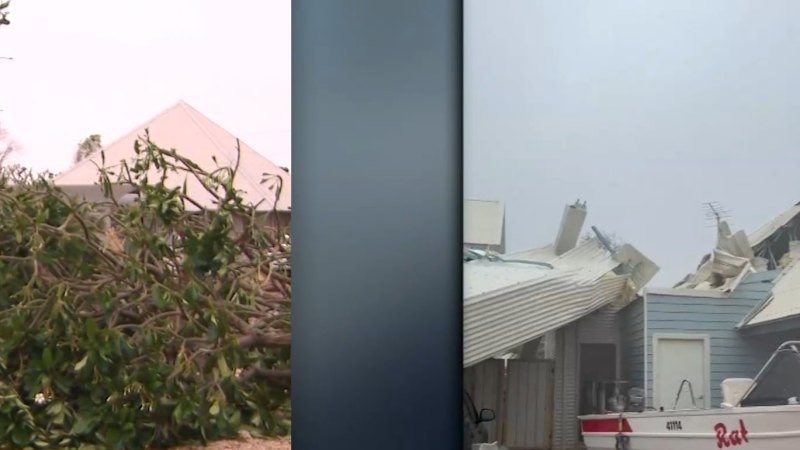 Cyclone Narelle hammers Exmouth on WA's Pilbara coast