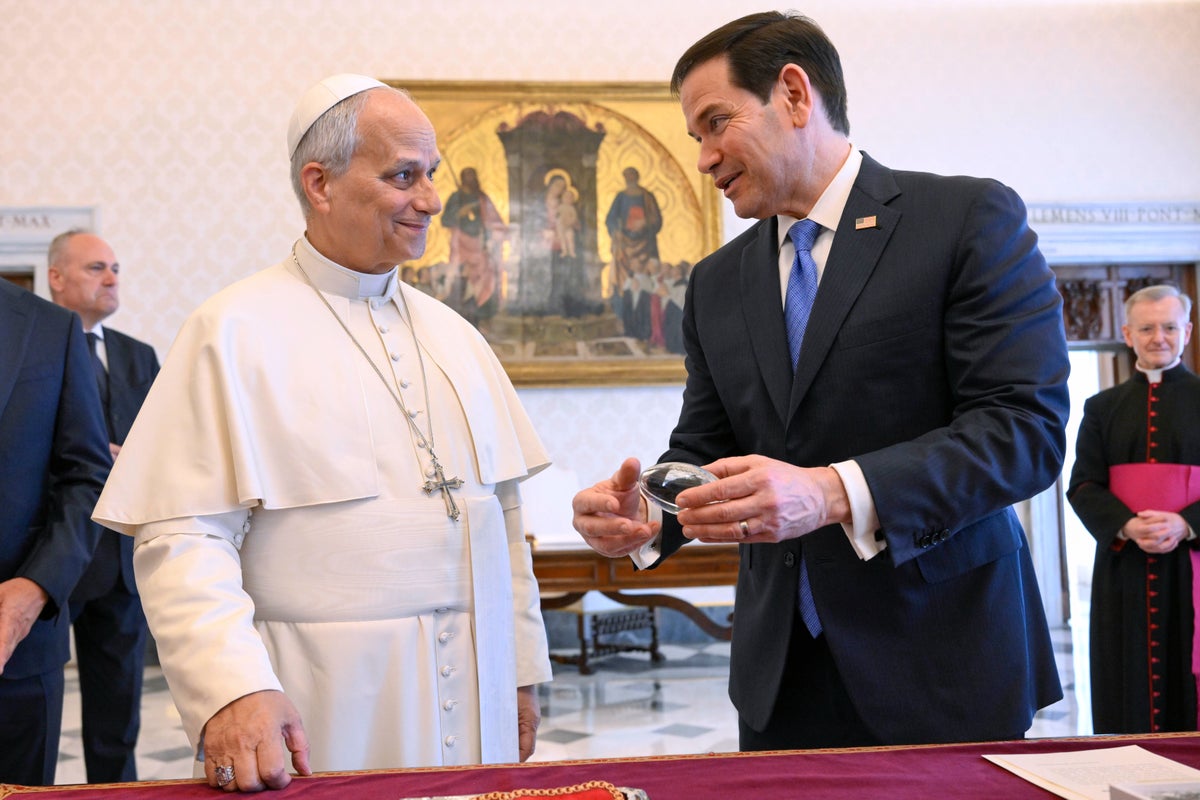 Marco Rubio meets with Pope Leo at the Vatican amid Trump’s massive feud with pontiff
