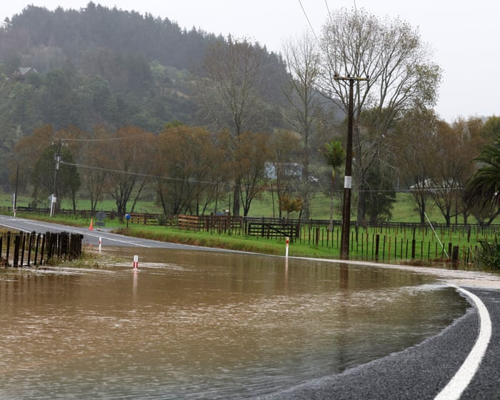 Floods, power outages and hundreds evacuated as Cyclone Vaianu lashes New Zealand’s North Island