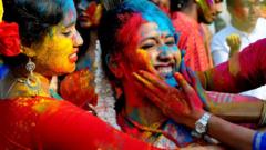 Celebrating Holi - the Hindu festival brings its array of colours to India and elsewhere