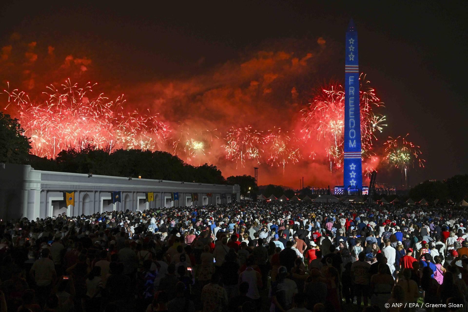 Viering 250 jaar VS afgesloten met speech Trump en vuurwerk