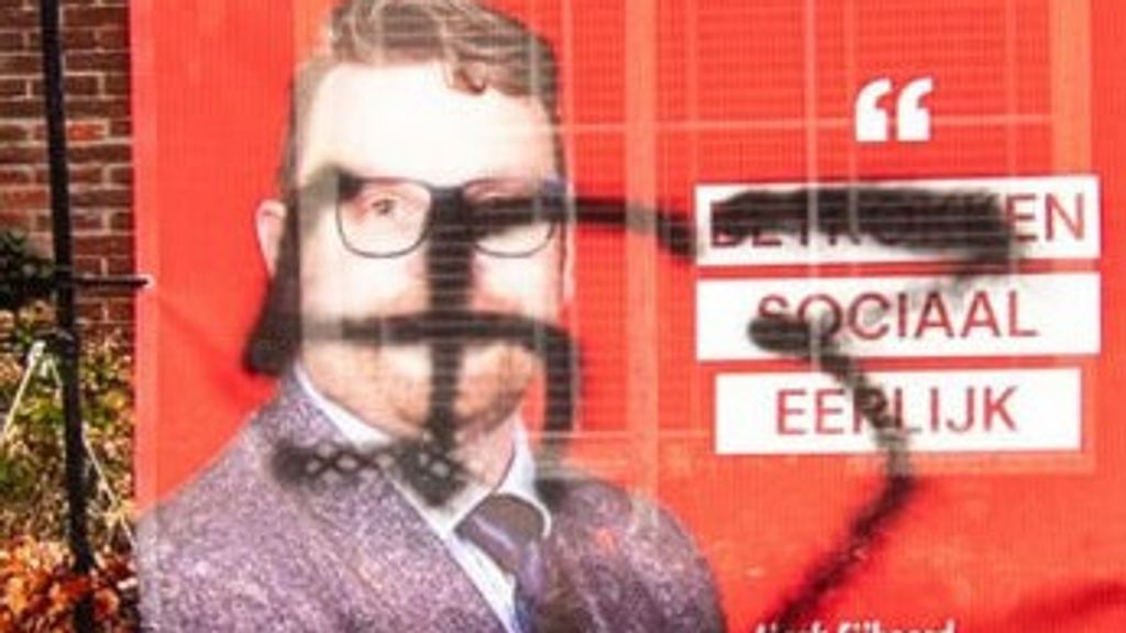 Hakenkruis en antihomotekst bij woningen politici Baarn, partijen vol afschuw