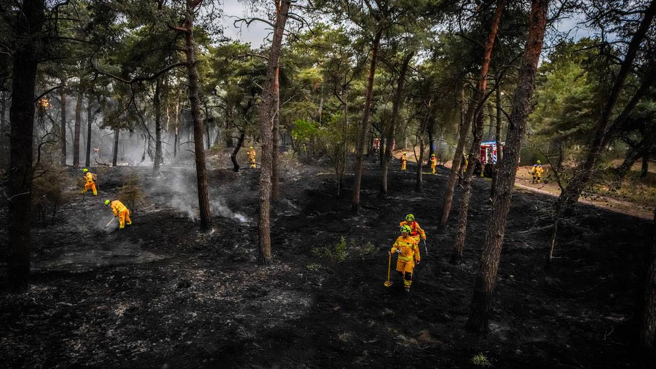 Brandweer gaat over op nieuwe tactiek bij natuurbrand bij Budel
