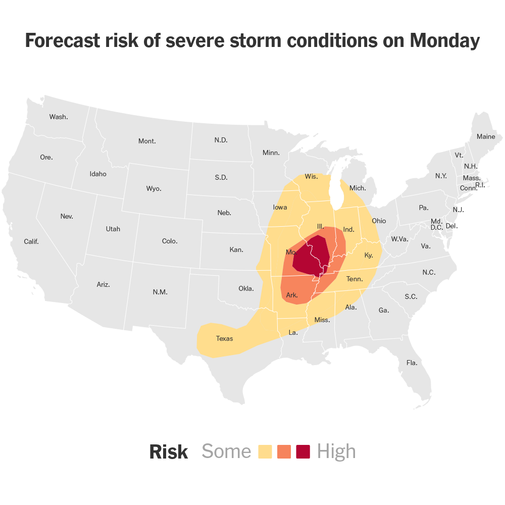 Missouri and Illinois Face Severe Storms and Tornado Threat