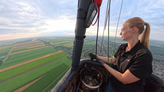 Manon (23) is de eerste vrouwelijke ballonvaarder in Groningen: 'Opa had dit prachtig gevonden'