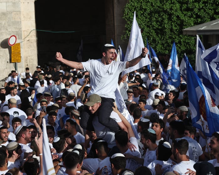 ‘God gave us this city’: Israeli nationalists join Jerusalem Day protest to mark city’s capture