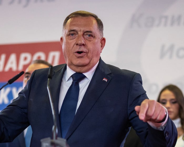 Bosnian Serb nationalist Dodik declares party victory in Bosnia election
