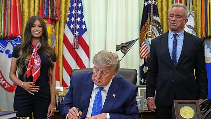 Trump signs order calling for fewer childhood vaccines, going against medical groups’ advice