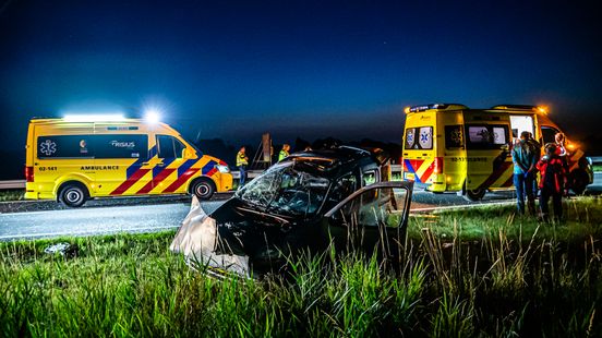 Twee personen gewond bij ongeluk op N355 bij Ryptsjerk