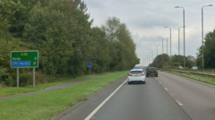 Baby and three people die after car hits trees on A38