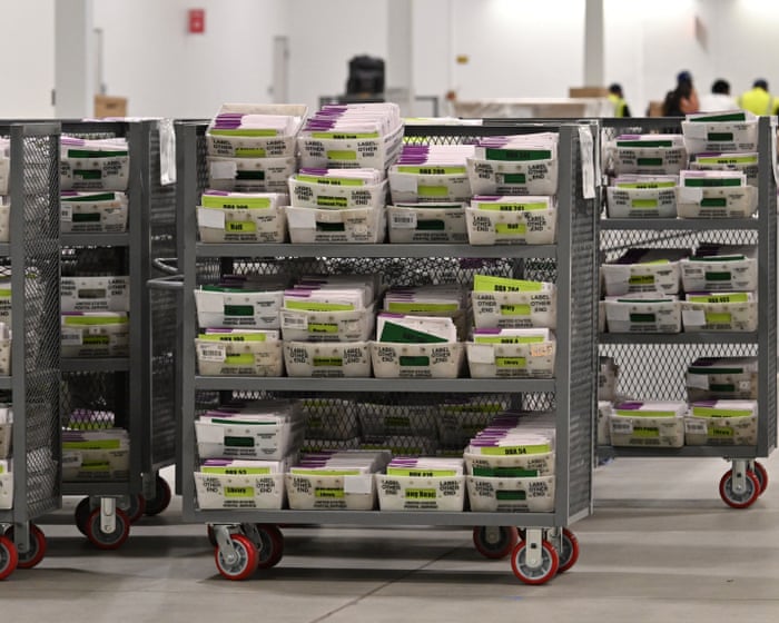 ‘Dangerous power grab’: top Democrats decry USPS system that could thwart mail-in voting – as it happened
