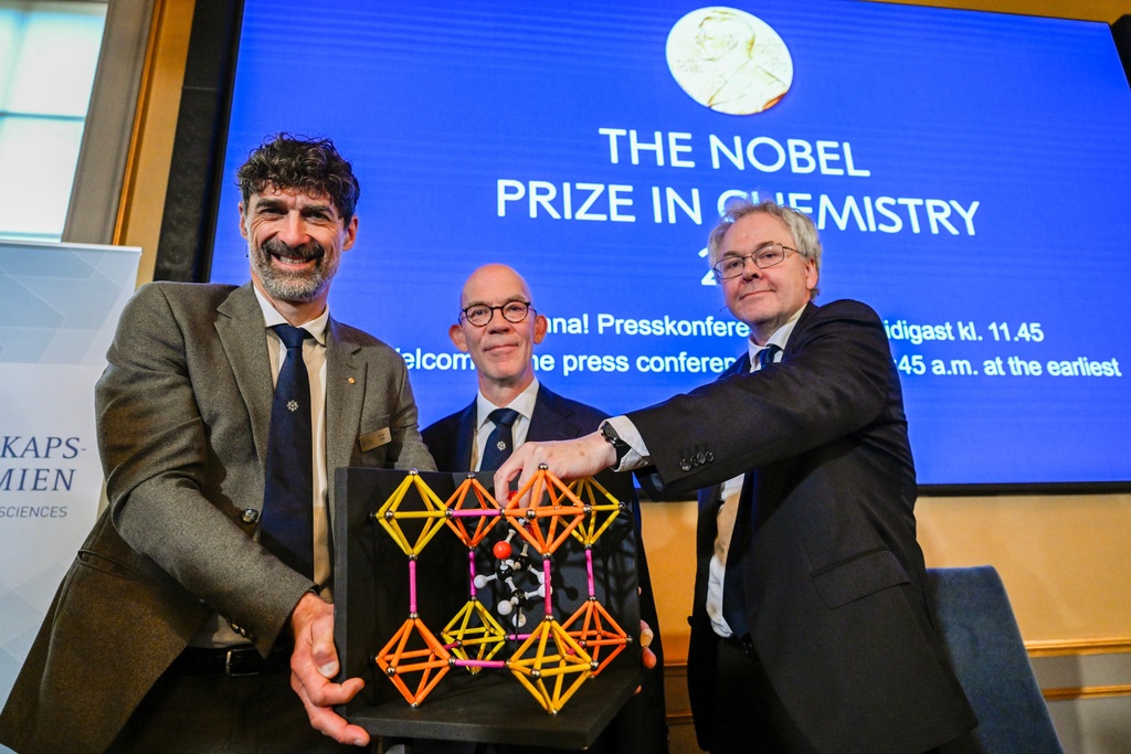 Research on metal-organic frameworks gets the chemistry Nobel Prize
