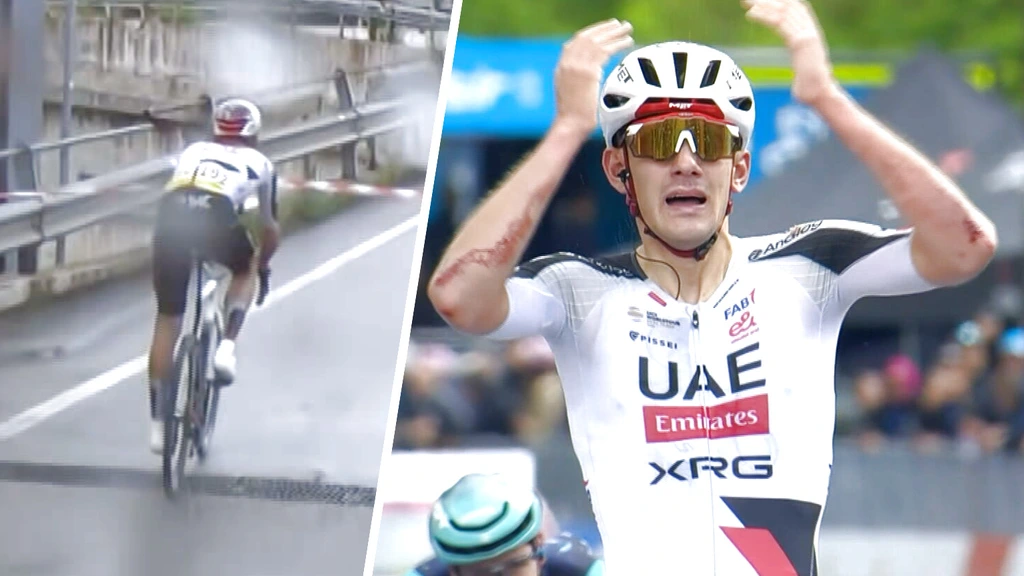 Arrieta valt, mist afslag en wint knotsgekke Giro-rit alsnog, Eulálio pakt roze trui