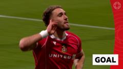 Smith fires Wrexham in front against Chelsea