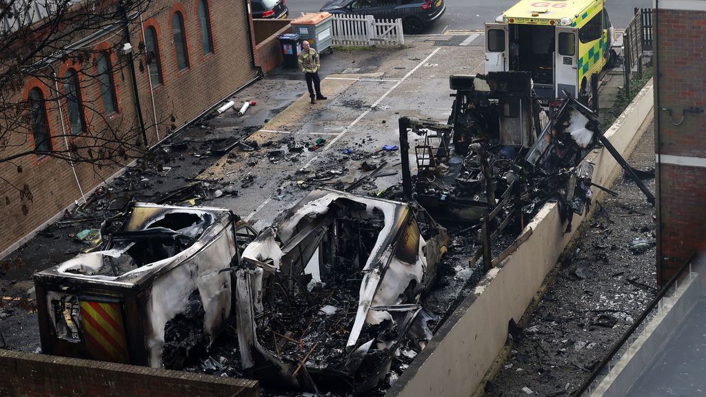 Verdachten aangehouden voor brandaanslag ambulances Joodse organisatie Londen