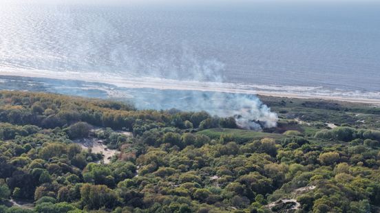 Veel rook bij duinbrand, tientallen brandweerwagens opgeroepen