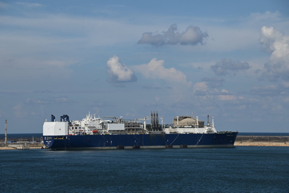 US-owned gas tanker catches fire after drone attack at Egypt port as Middle East tensions rise