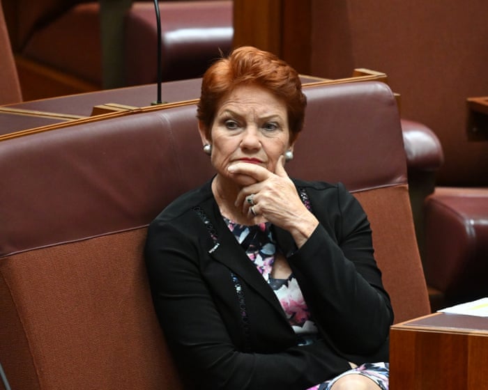 Australia politics live: Senate censures Pauline Hanson over Muslim comments as all but two Coalition senators oppose motion