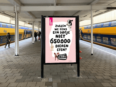 Wakker Dier krijgt gelijk van rechter: NS moet posters plaatsen, anders boete van 25.000 euro per dag