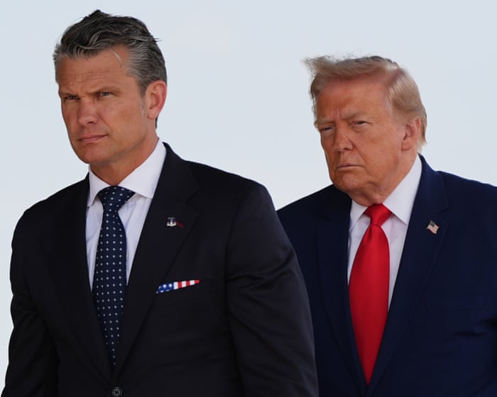 Trump backs Pete Hegseth amid renewed tensions with Iran – live