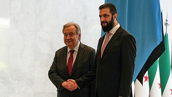 UN chief urges global support for Syria during first Damascus visit since 2009