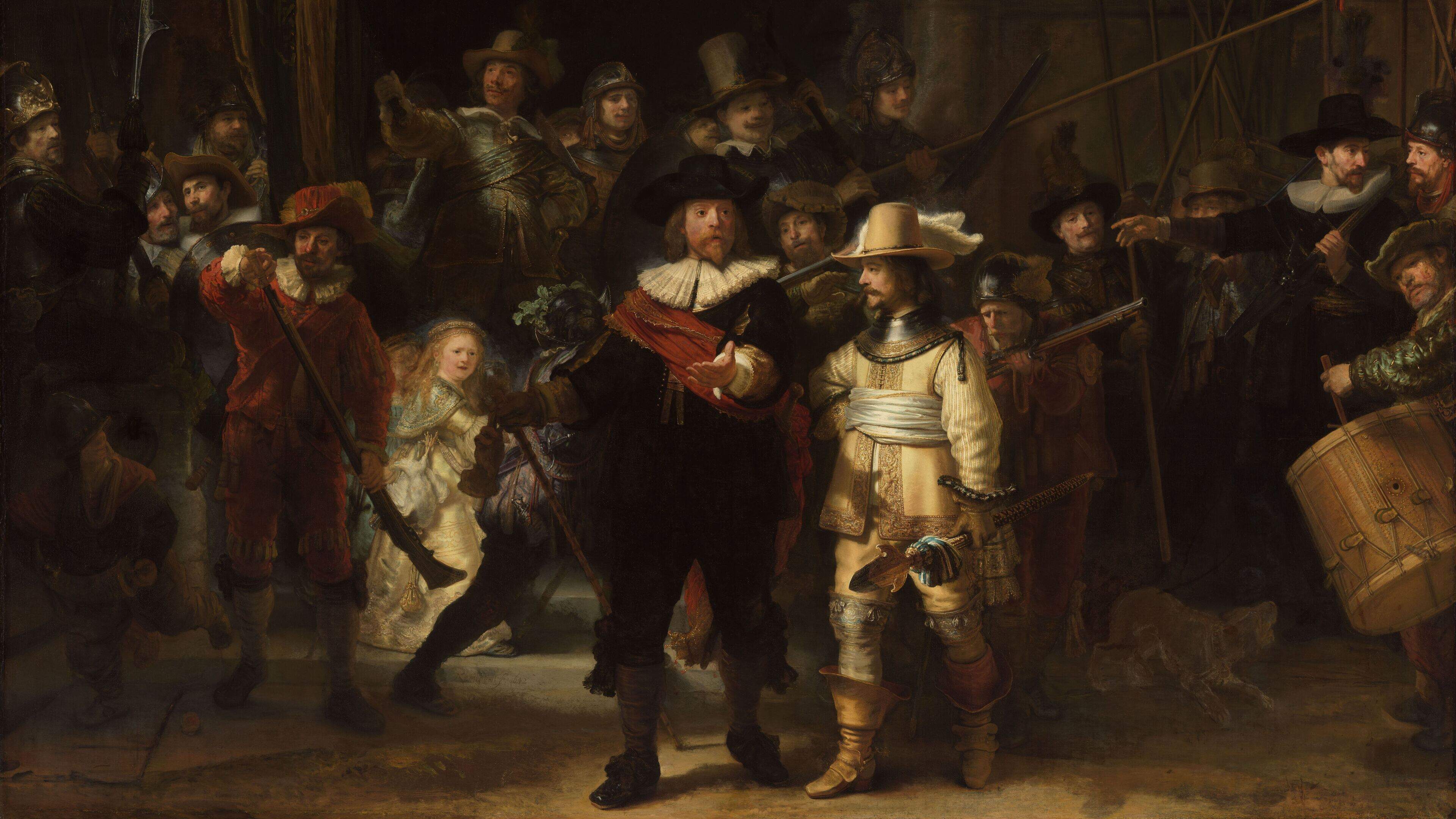 Hondje op Rembrandts Nachtwacht blijkt geïnspireerd door tekening van Adriaen van de Venne: ’Kop en halsband vrijwel identiek’