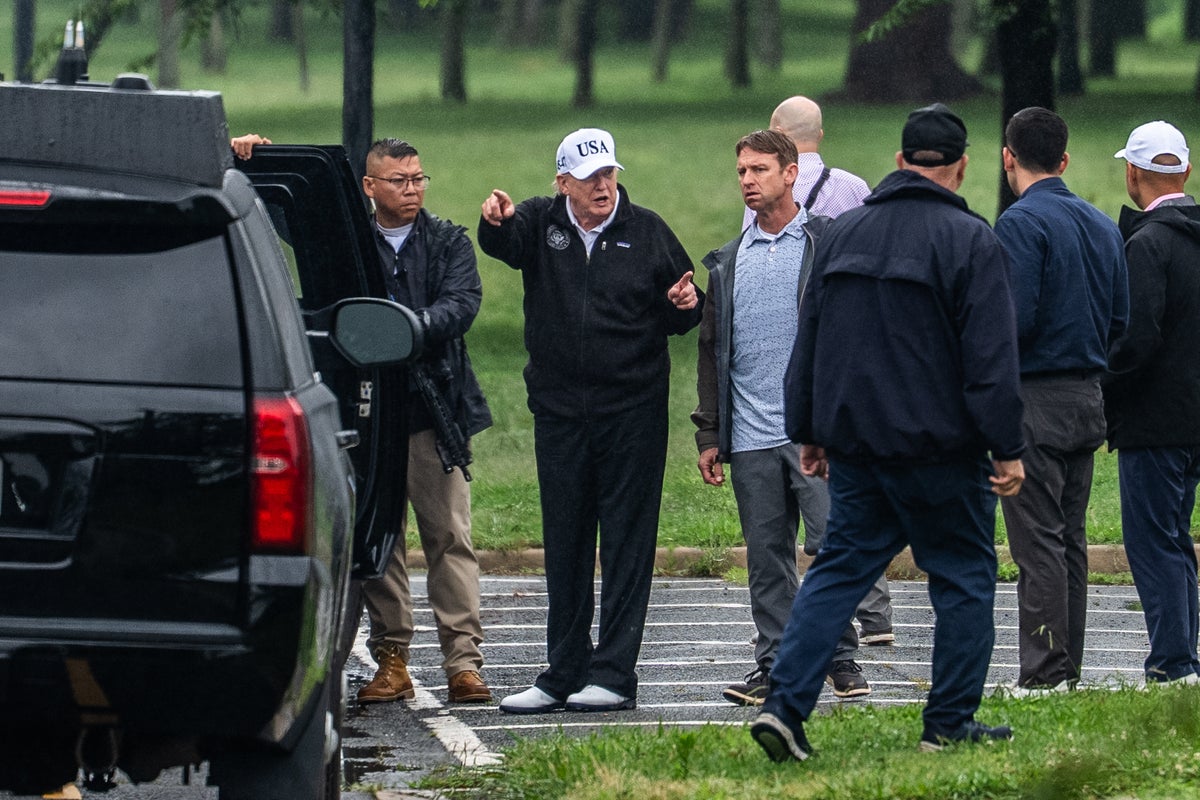 Trump rejoices that the ‘Criminally Made Algae is Gone!’ at the reflecting pool after DC walkabout of his renovation projects