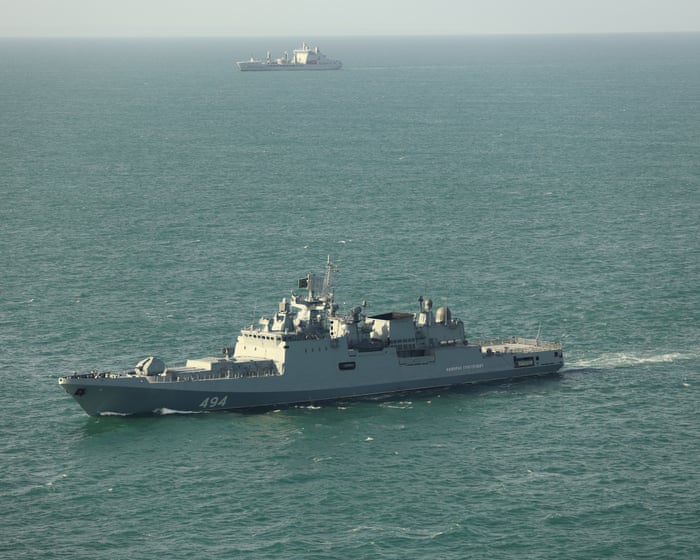 Russian frigate fires warning shots at British yacht in Channel