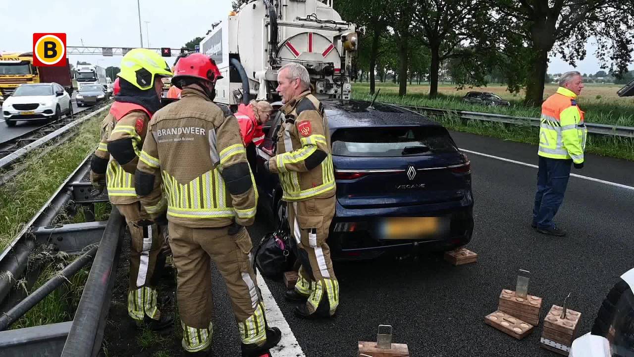 Heldendaad op A58: vrachtwagenchauffeurs voorkomen groot ongeluk