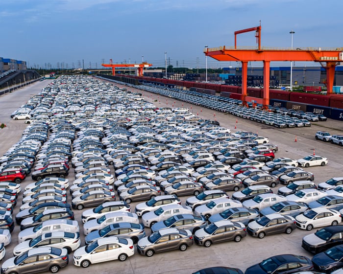 China’s monthly car exports top 1m for first time as overall trade soars