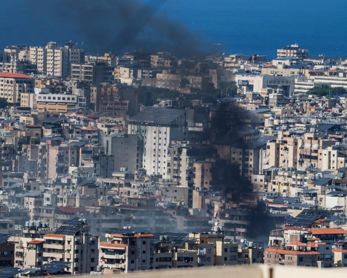 Middle East crisis live: Israeli military tells hundreds of thousands to flee Beirut